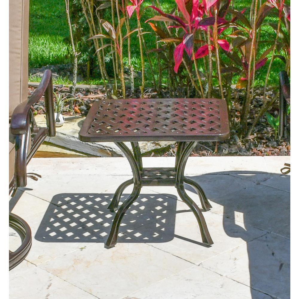 Savannah Outdoor Aluminum End Table