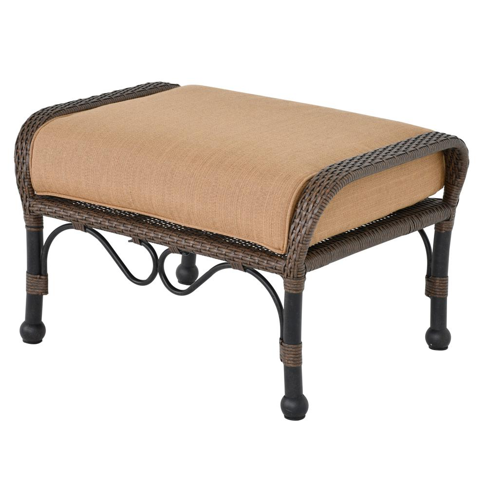 Grand Bonaire Weave Outdoor Ottoman