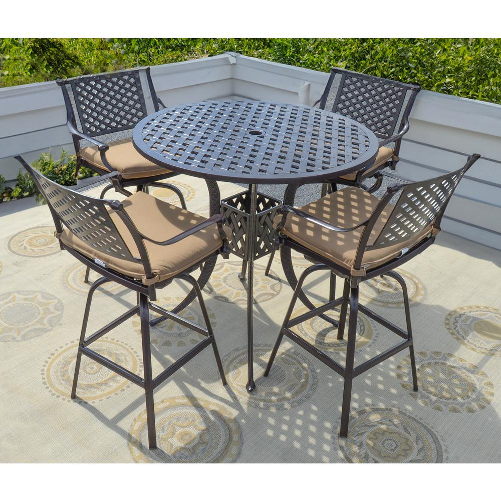 Savannah Outdoor Aluminum Bar Stool