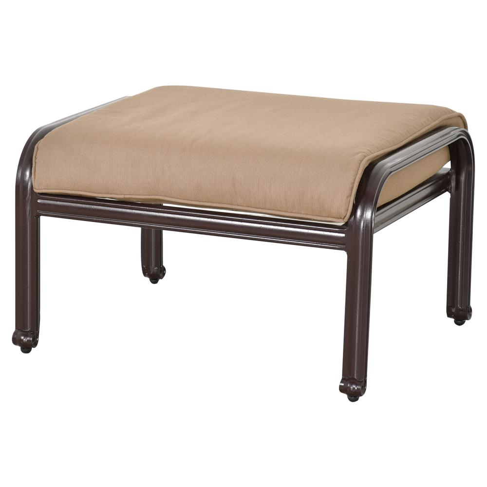 Savannah Outdoor Aluminum Ottoman