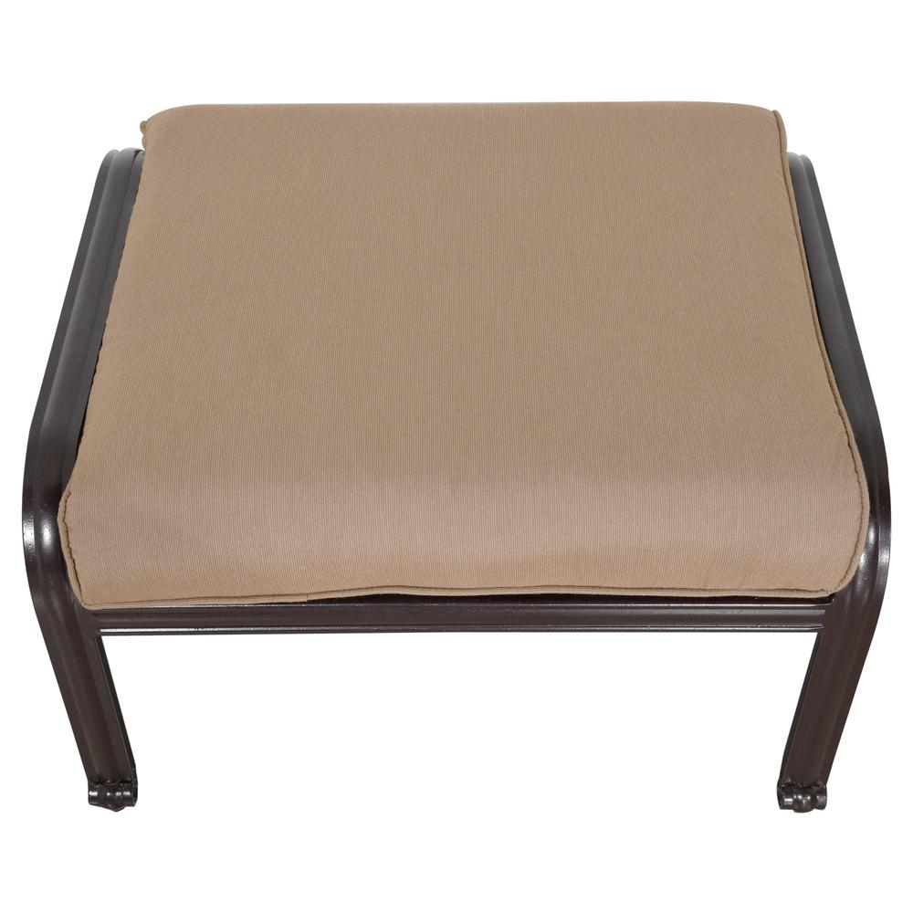 Savannah Outdoor Aluminum Ottoman