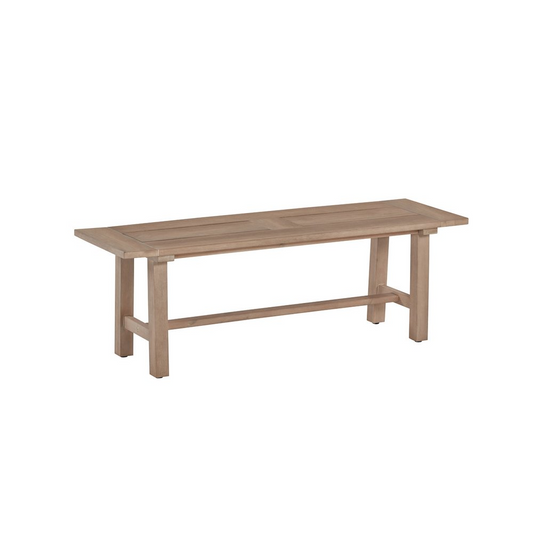 Rustic Outdoor Patio bench - Light Oak Acacia wood frame