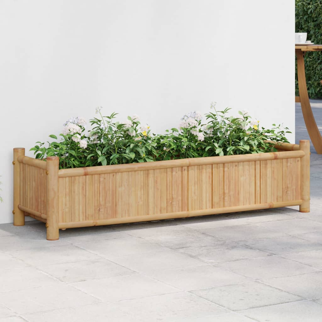 vidaXL Planter 39.4"x11.8"x9.8" Bamboo