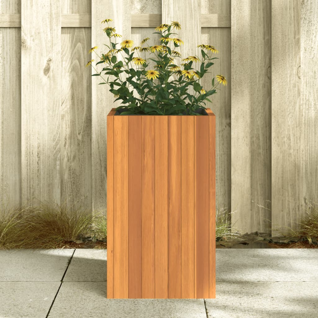 vidaXL Garden Planter 13.8"x13.8"x23.6" Solid Wood Acacia