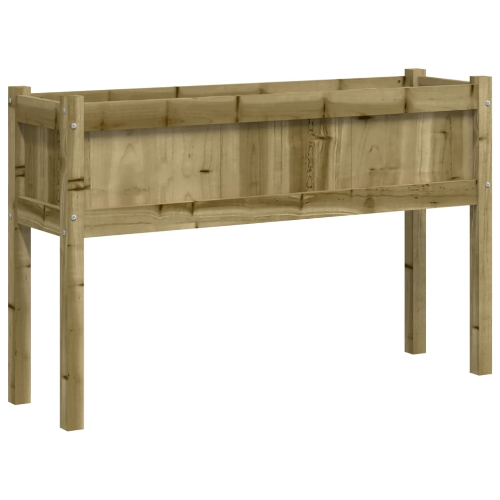 vidaXL Garden Planter with Legs 43.3"x12.2"x27.6" Impregnated Wood Pine