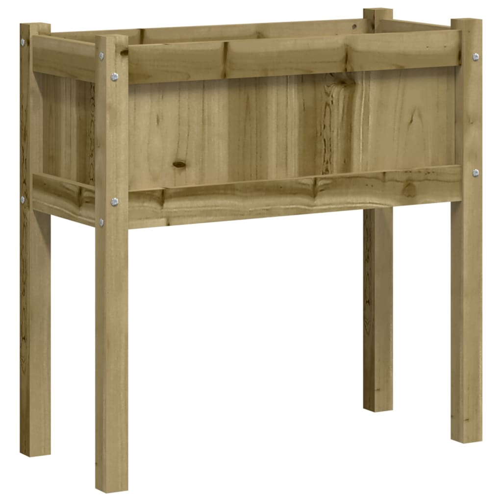 vidaXL Garden Planter with Legs 27.6"x12.2"x27.6" Impregnated Wood Pine