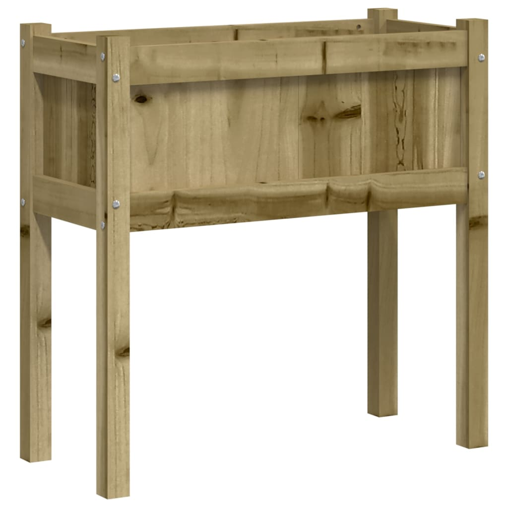 vidaXL Garden Planter with Legs 27.6"x12.2"x27.6" Impregnated Wood Pine