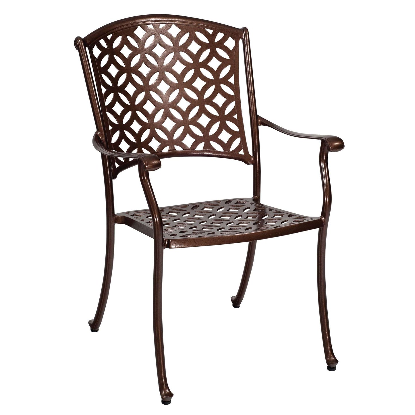 Casa Cast Aluminum Dining Arm Chair - Stackable