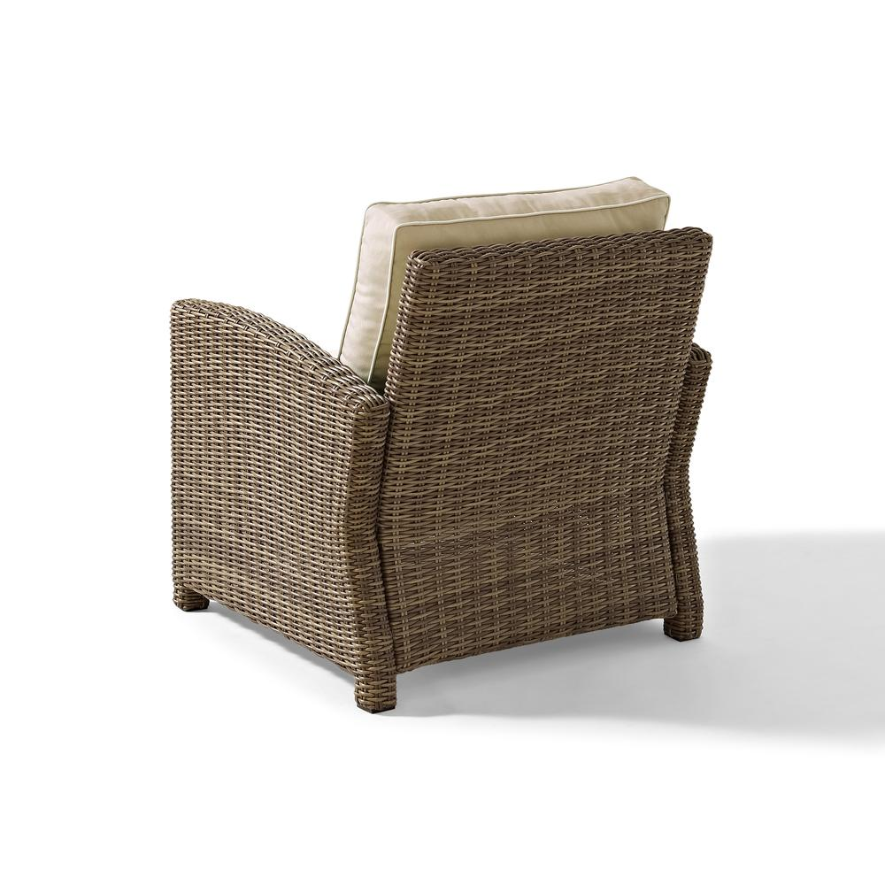 Bradenton Outdoor Wicker Armchair Sand/Weathered Brown