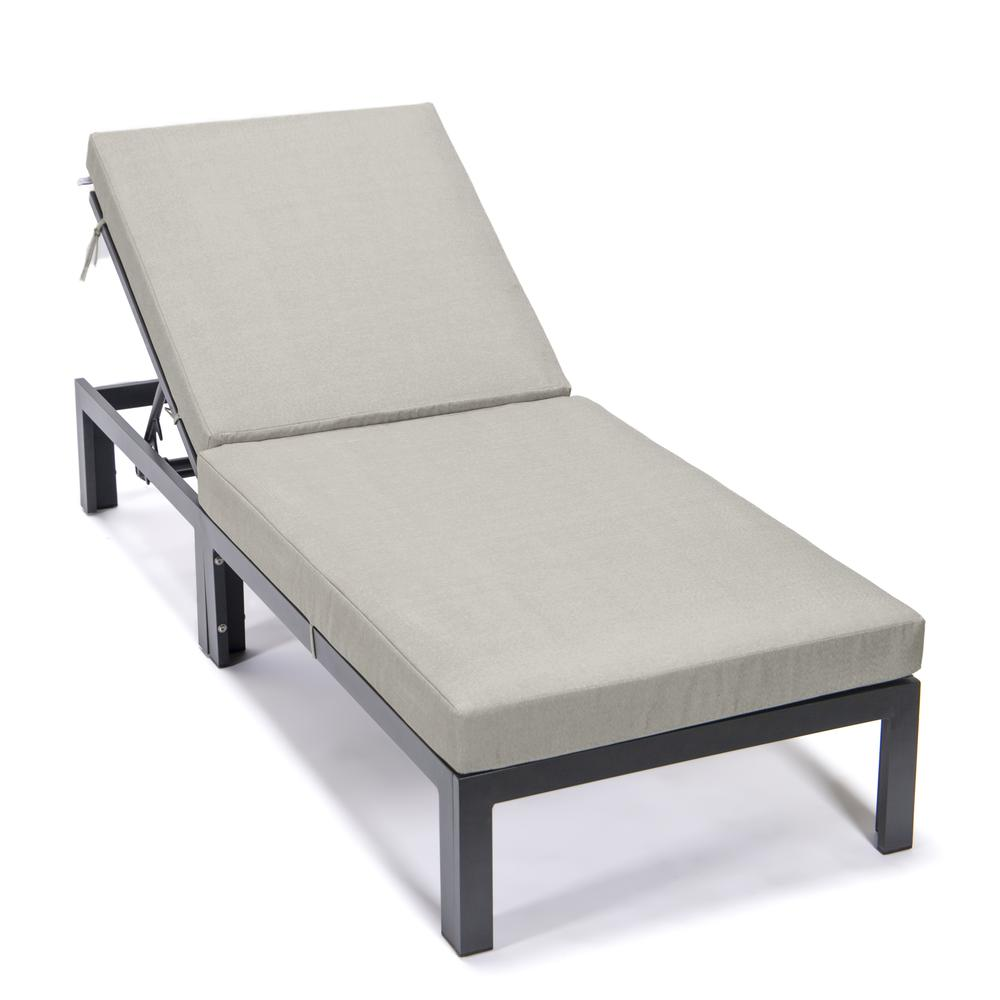 Chelsea Modern Outdoor Chaise Lounge Chair With Cushions