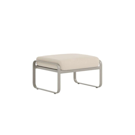 Brasilia Aluminum Ottoman with Cushion