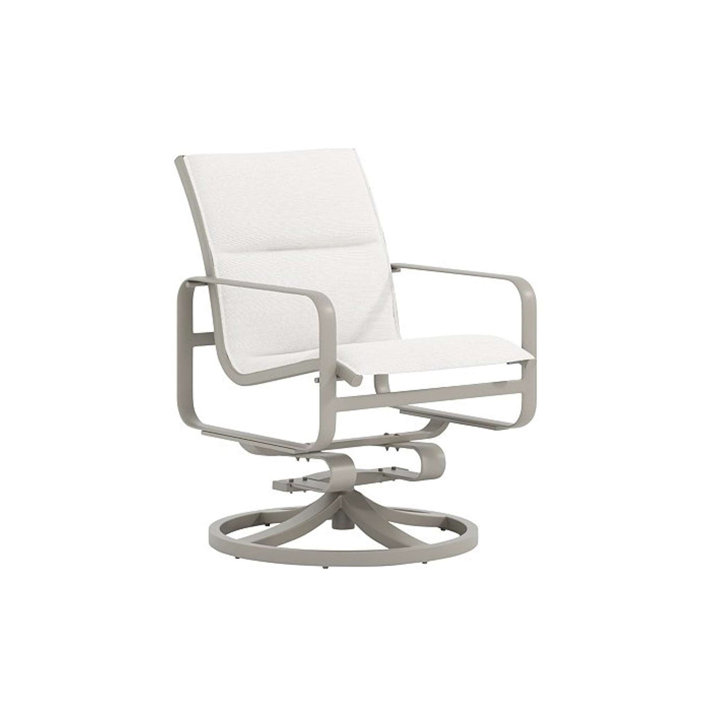 Brasilia Padded Sling Aluminum Swivel Rocker