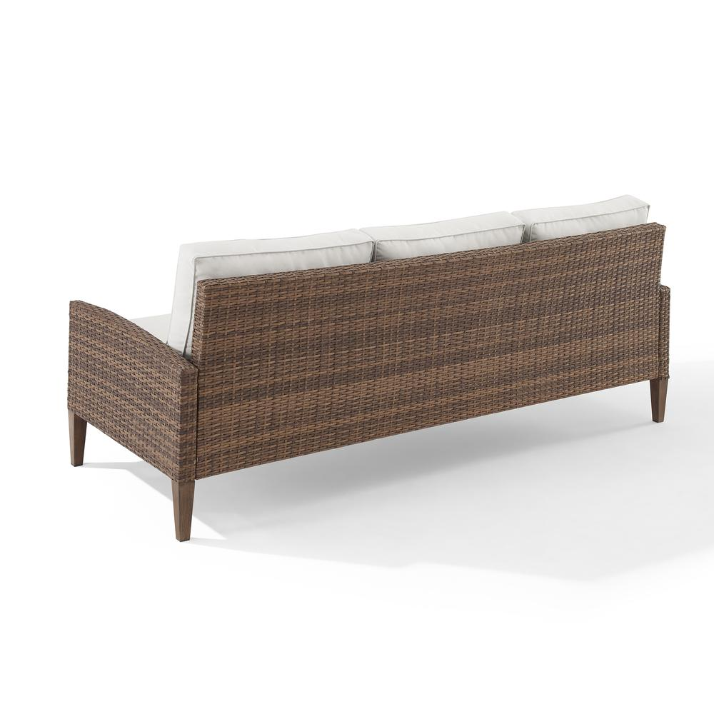 Capella Outdoor Wicker Sofa Creme/Brown