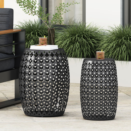 Outdoor Metal S/2 end table