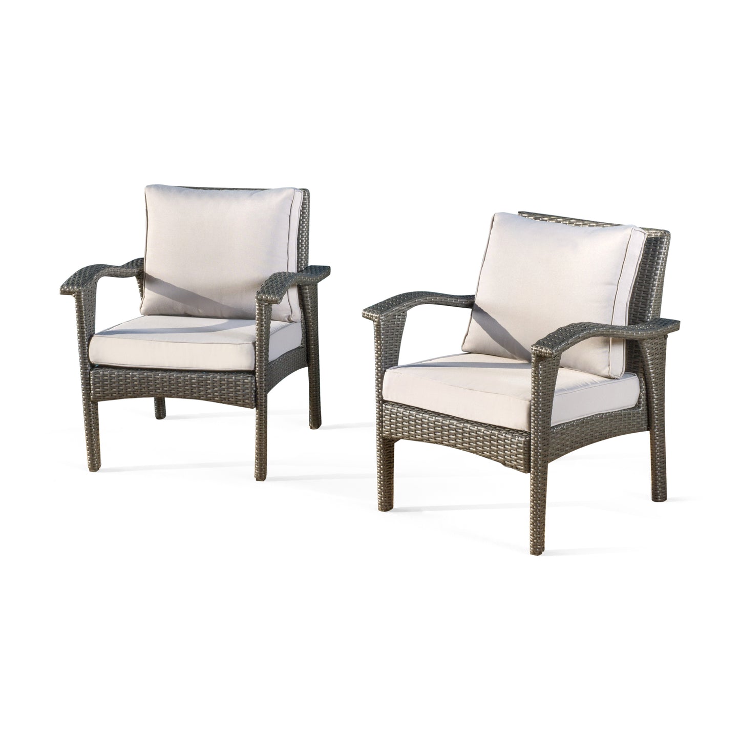 HONOLULU GREY CLUB CHAIR (2)