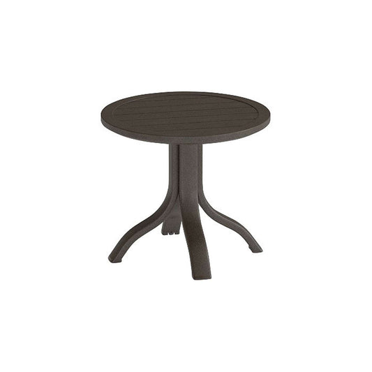 Tropitone Aluminum Slat 20" Round KD Tea Table