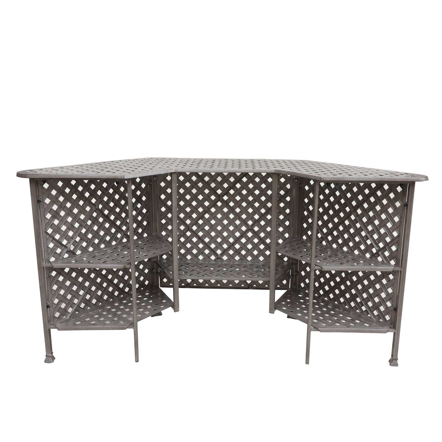 5 Piece Cast Aluminum Bar Set With Cushion