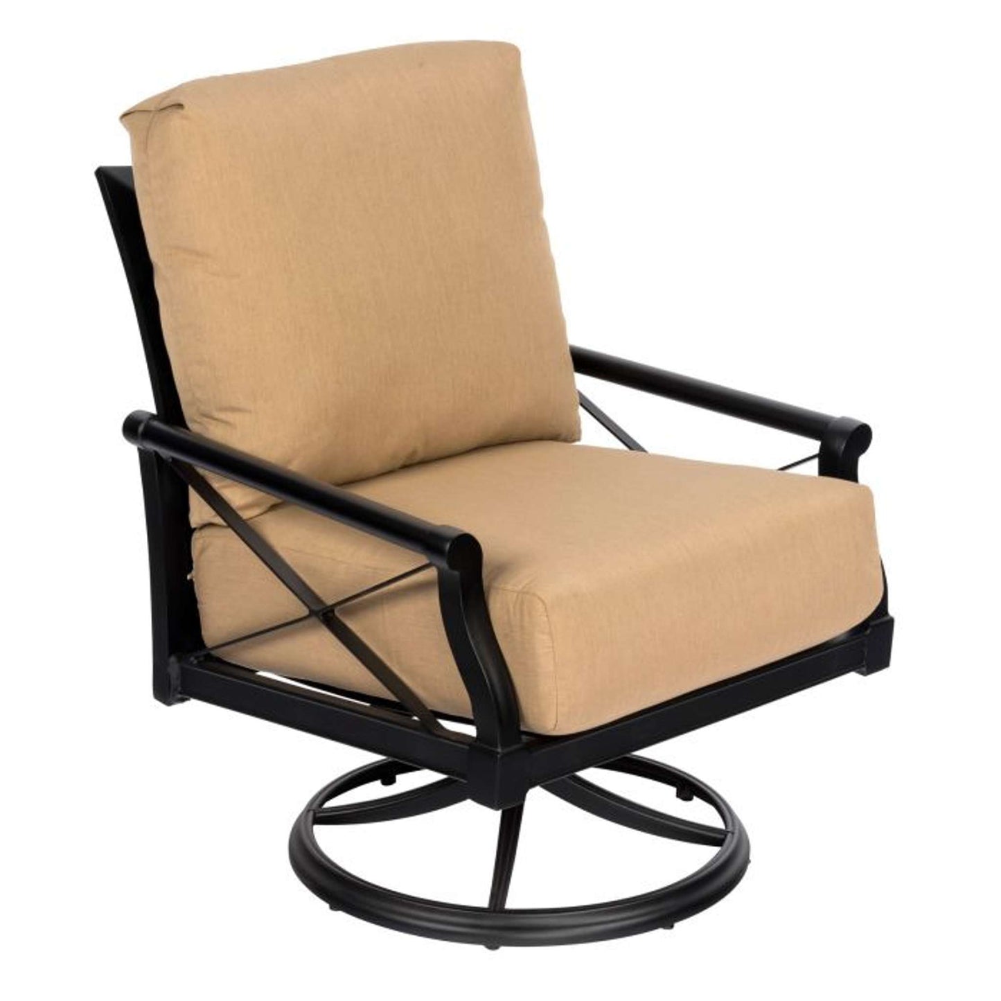 Andover Aluminum Swivel Rocking Lounge Chair with Cushion