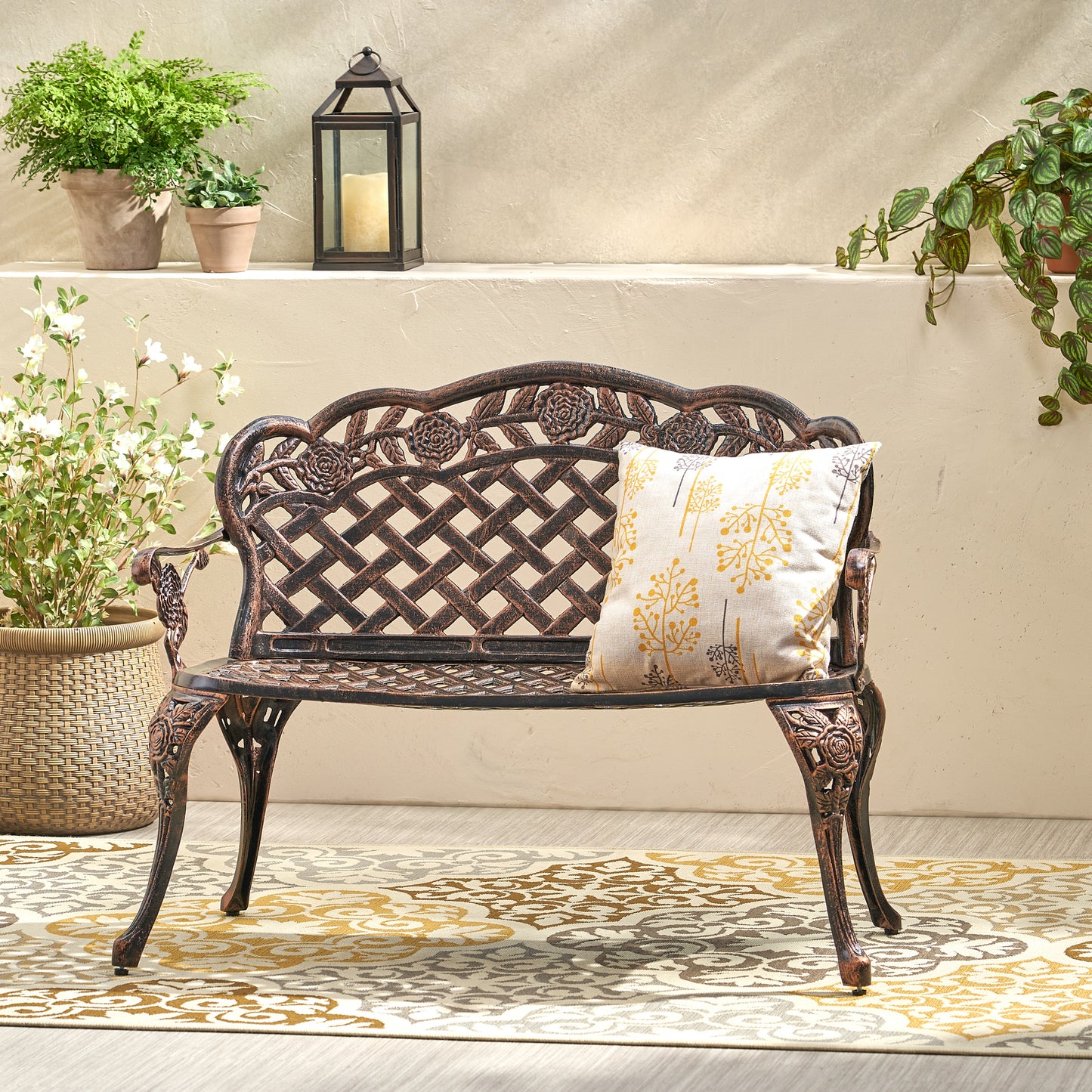 LUCIA OUTDOOR GARDEN BENCH