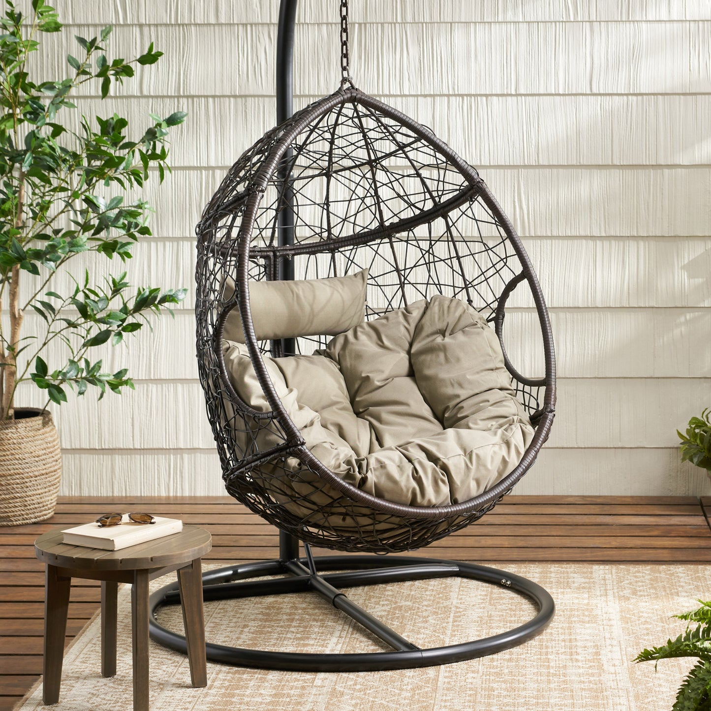 KYLIE HANGING BASKET-BROWN(only  basket ,NOT include a hanging stand)