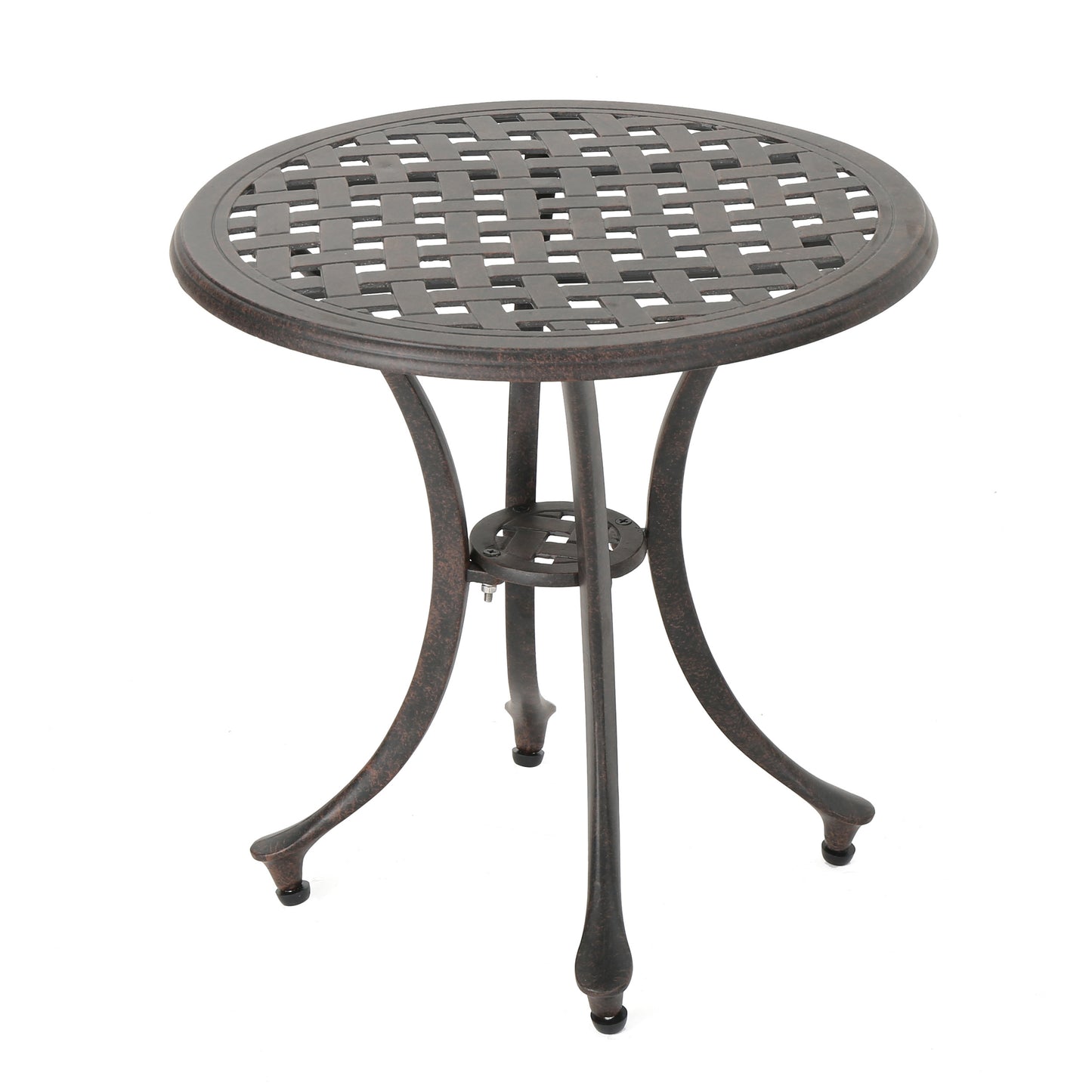 Outdoor 19" Cast Aluminum Side Table