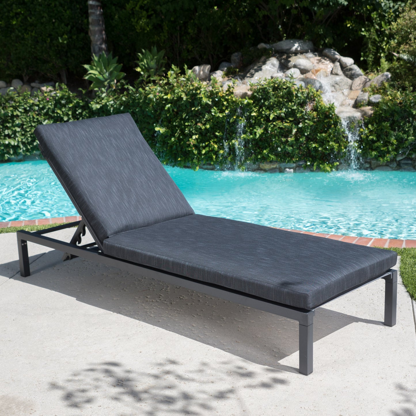 NAVAN CHAISE LOUNGE - DARK GREY