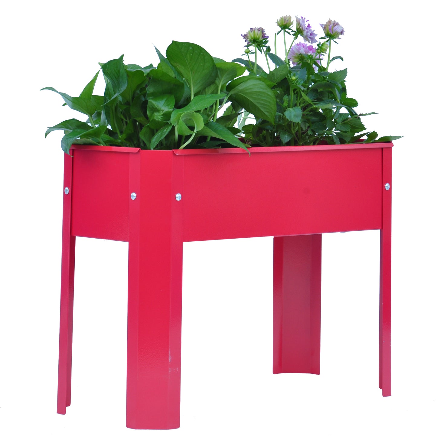 Mini Elevated garden bed, metal elevated outdoor flowerpot box, suitable for backyard and terrace, large flowerpot, suitable for vegetable and flower