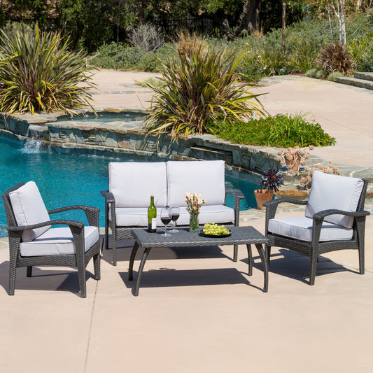 HONOLULU 4PC PE WICKER SET (KD)