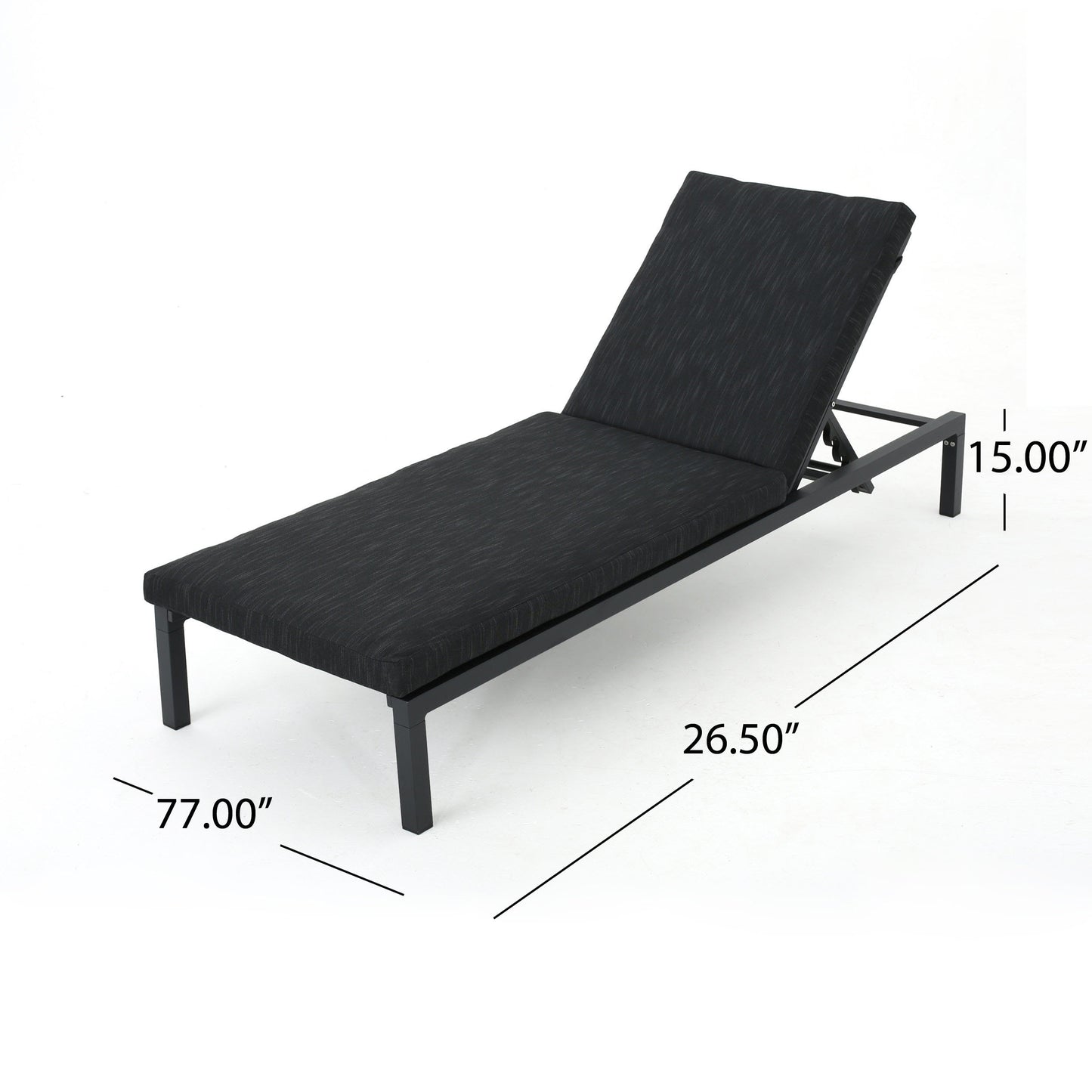 NAVAN CHAISE LOUNGE - DARK GREY