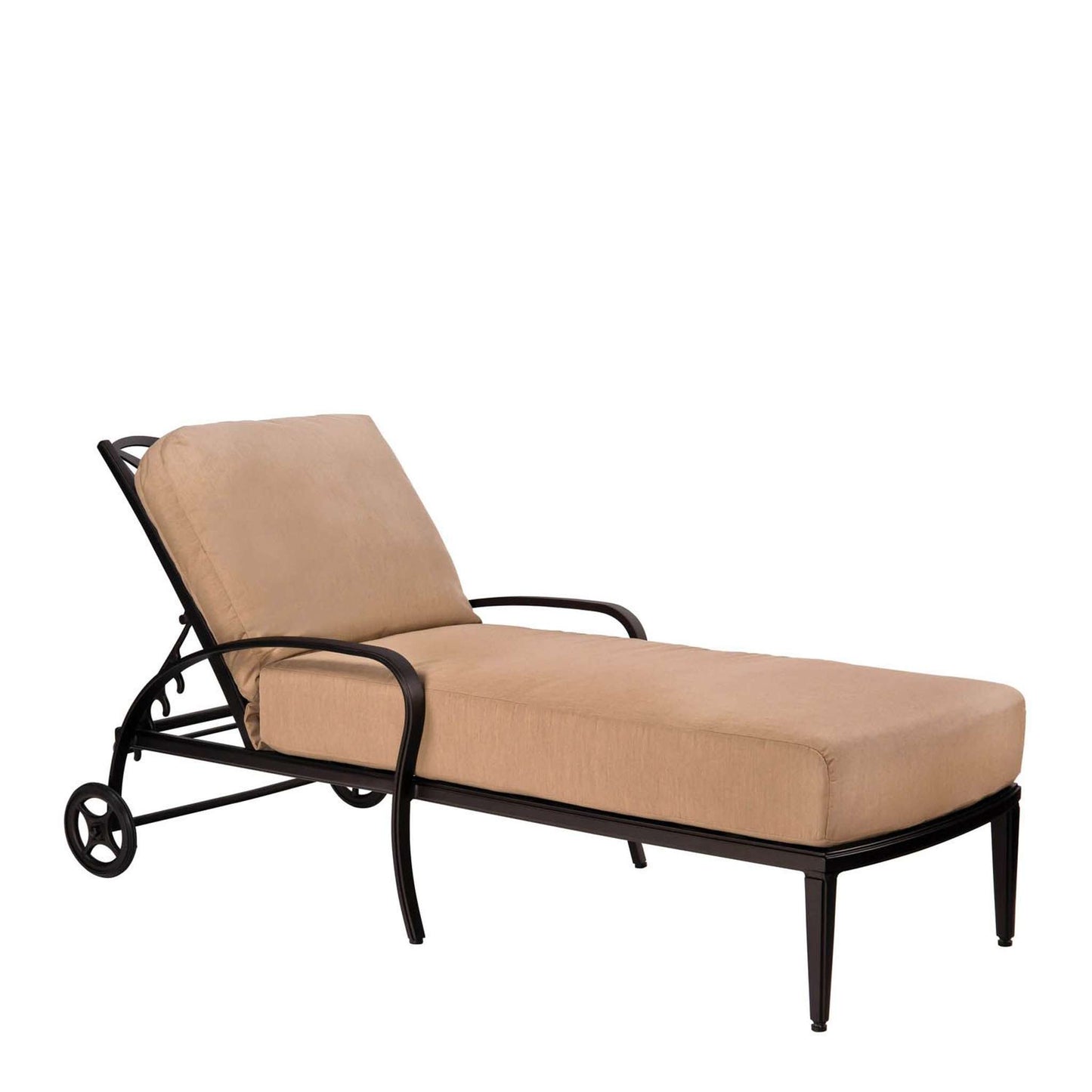 Apollo Cast Aluminum Chaise Lounge with Cushion