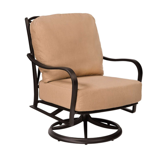 Apollo Cast Aluminum Swivel Rocking Lounge Chair with Cushion