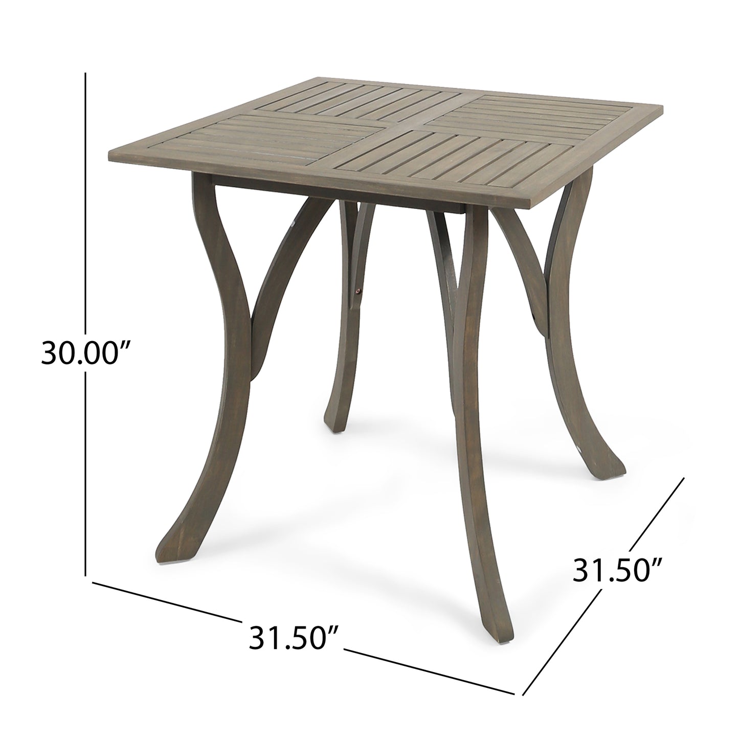 HERMOSA 31.5'' SQUARE WOOD TABLE