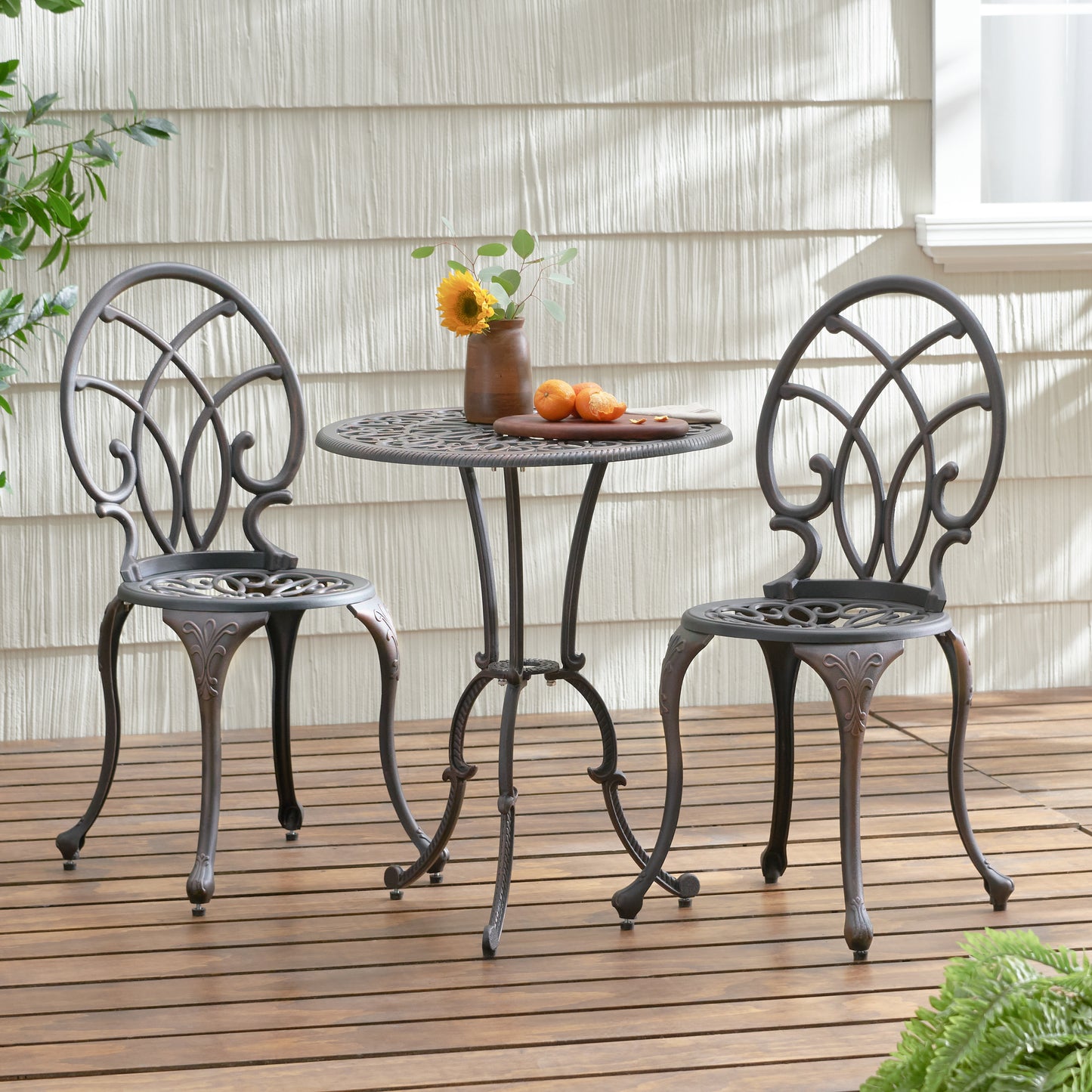 CHARLESTON 3PC CAST BISTRO SET