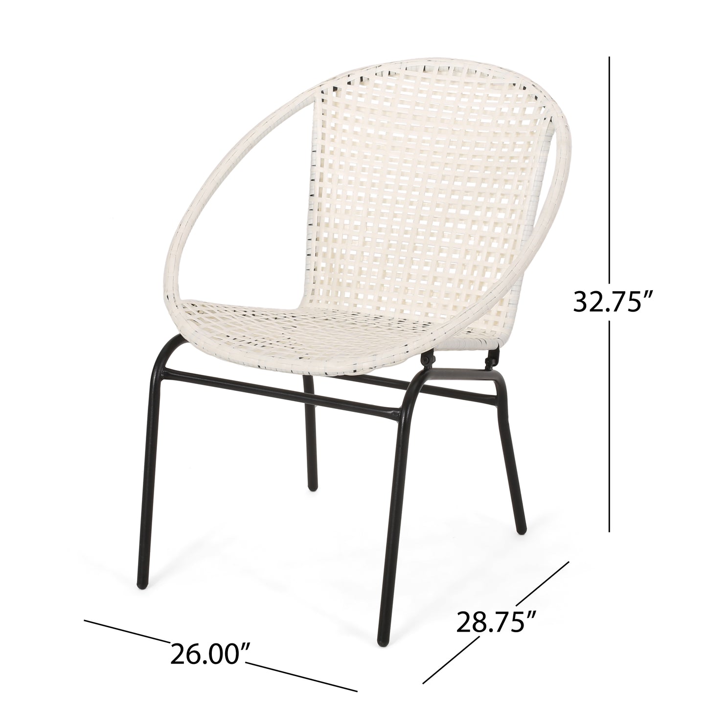 JAVA OUTDOOR WICKER CHAIR (Set of 2)