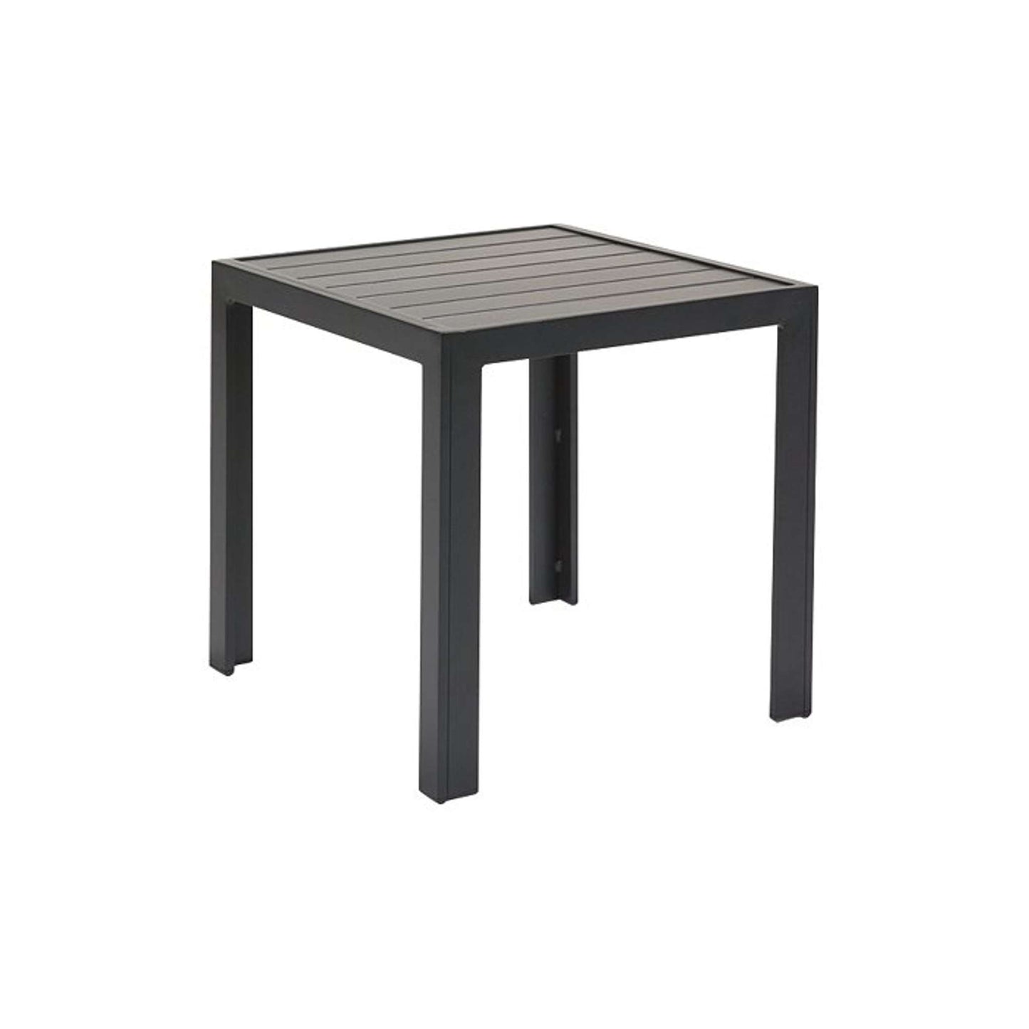 Tropitone 24" Aluminum Slatted Square End Table