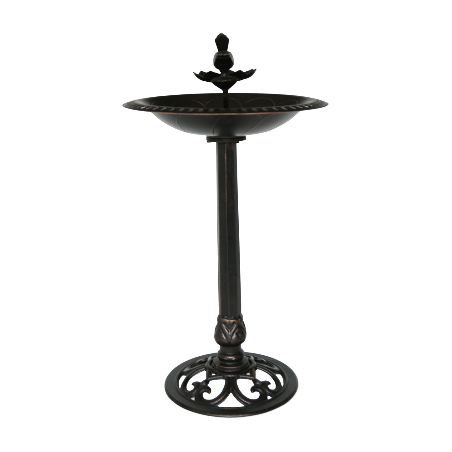 Outdoor Aluminum and Iron Bird Bath