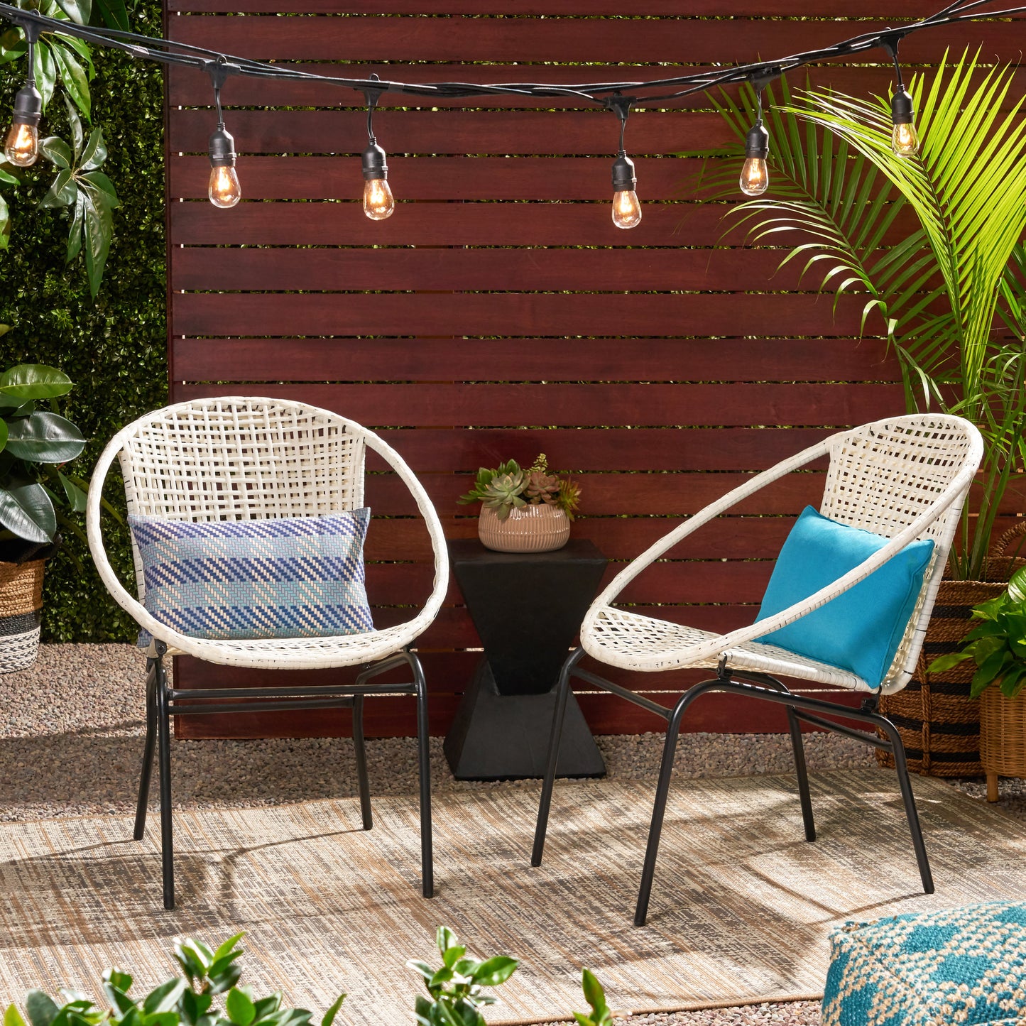 JAVA OUTDOOR WICKER CHAIR (Set of 2)