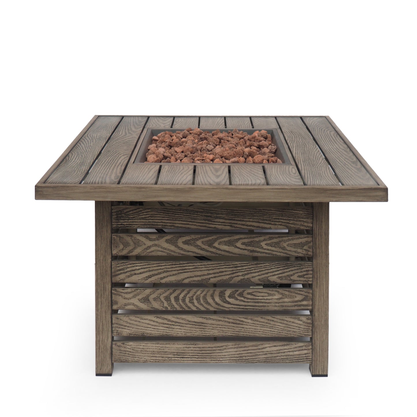 RENE SQUARE IRON FIRE PIT - 50,000 BTU TANK INSIDE