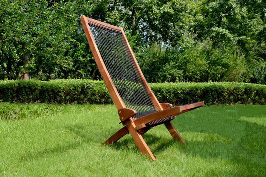 folding roping wood chair