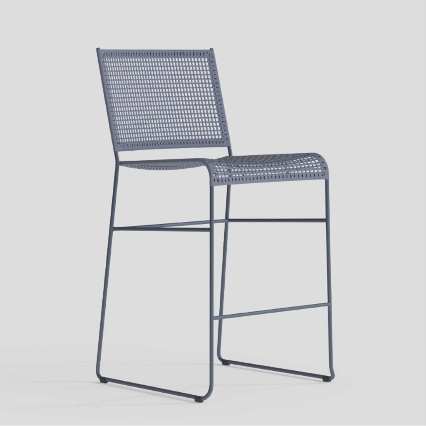 Bayfront Rope Armless Bar Stool