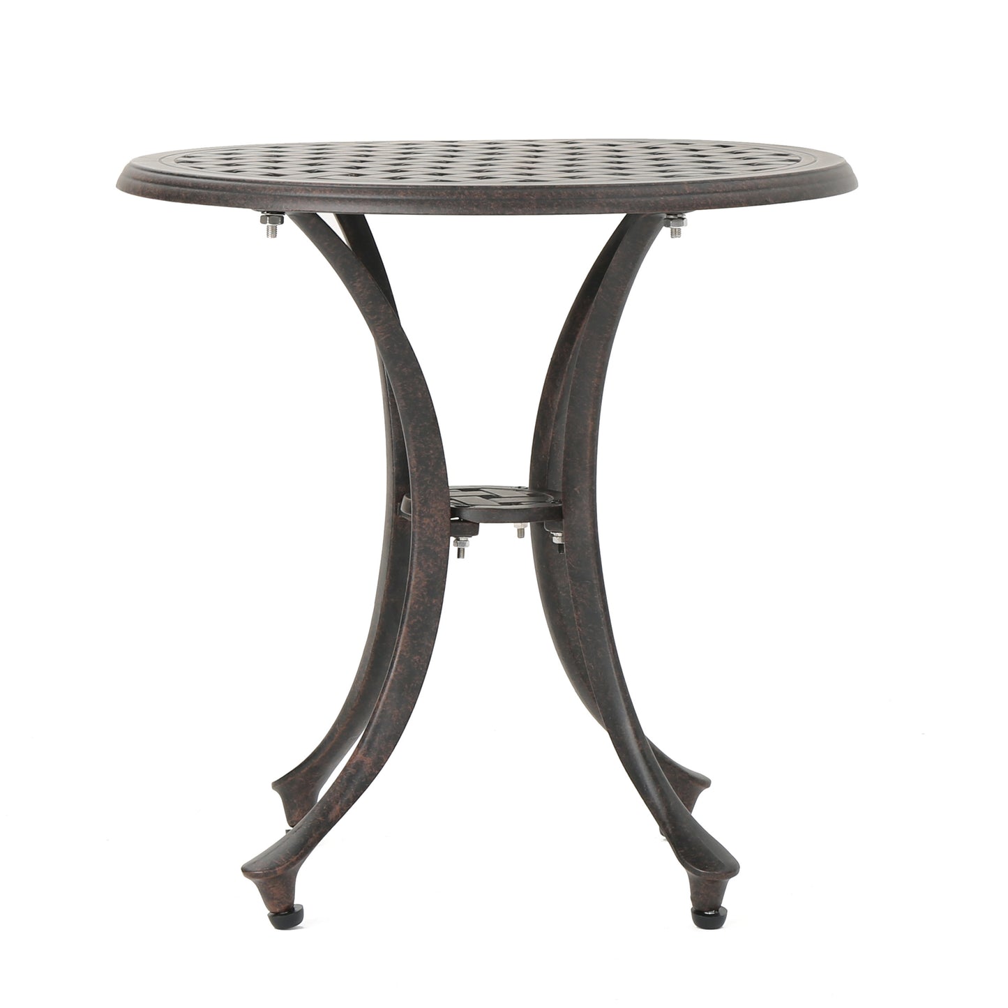 Outdoor 19" Cast Aluminum Side Table