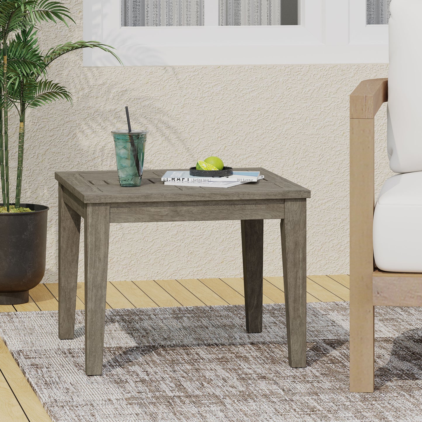 HAMPTON WOOD SIDE TABLE