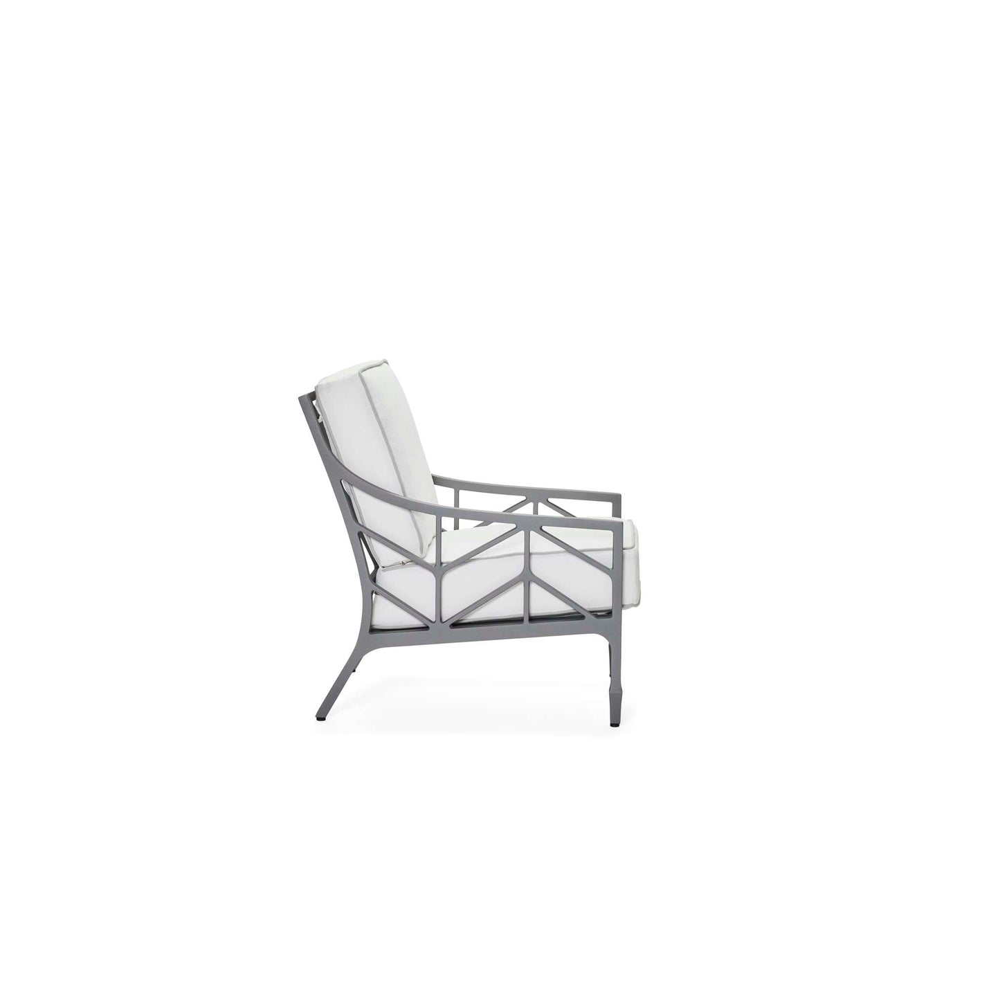 Alberti Cast Aluminum Lounge Chair with Cushions