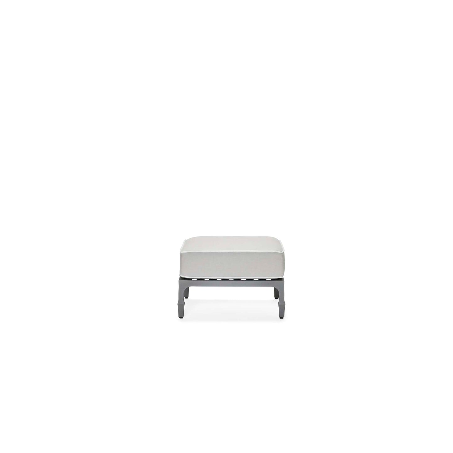 Alberti Cast Aluminum Ottoman with Cushion