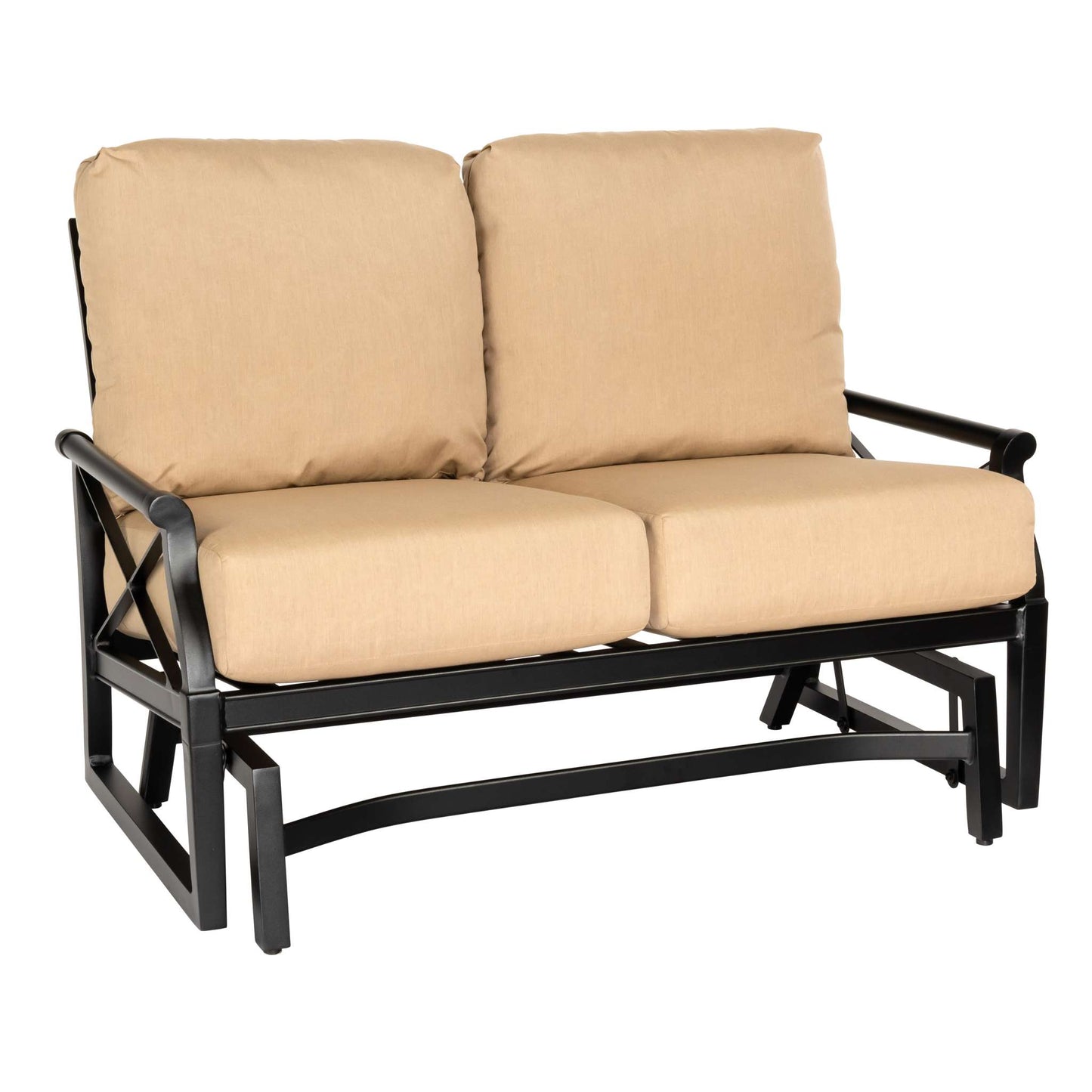 Andover Aluminum Gliding Loveseat with Cushion