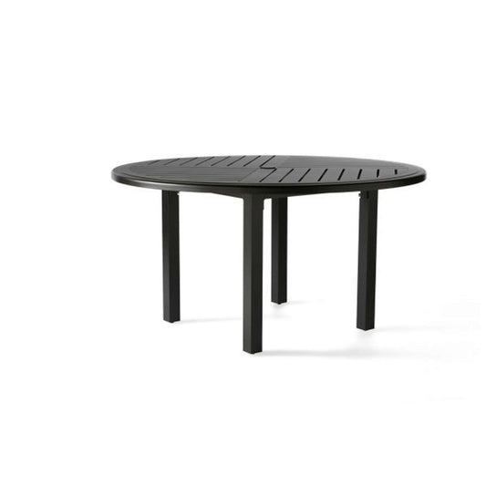 Trinidad 54 Inch Round F-Slatted Umbrella Dining Table