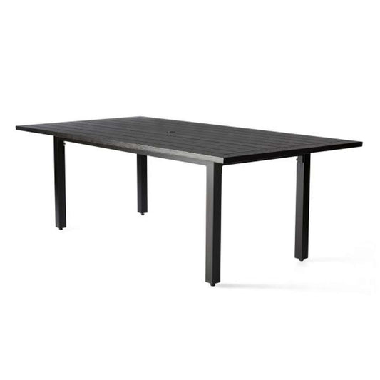 Trinidad Aluminum 84 x 42 Rectangular Umbrella Dining Table with F-top