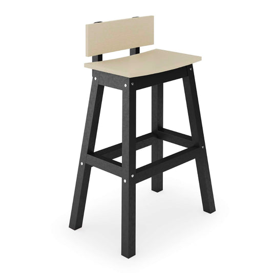 Savannah Saddle Bar Stool with  Back