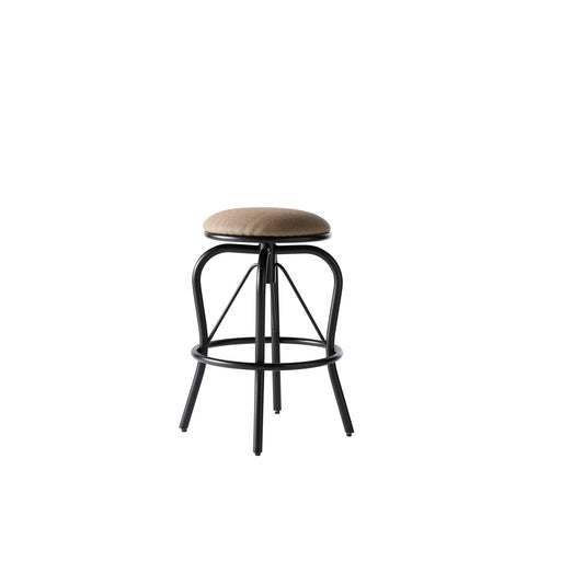 M-Series Cushioned Backless Swivel Aluminum Bar Stool