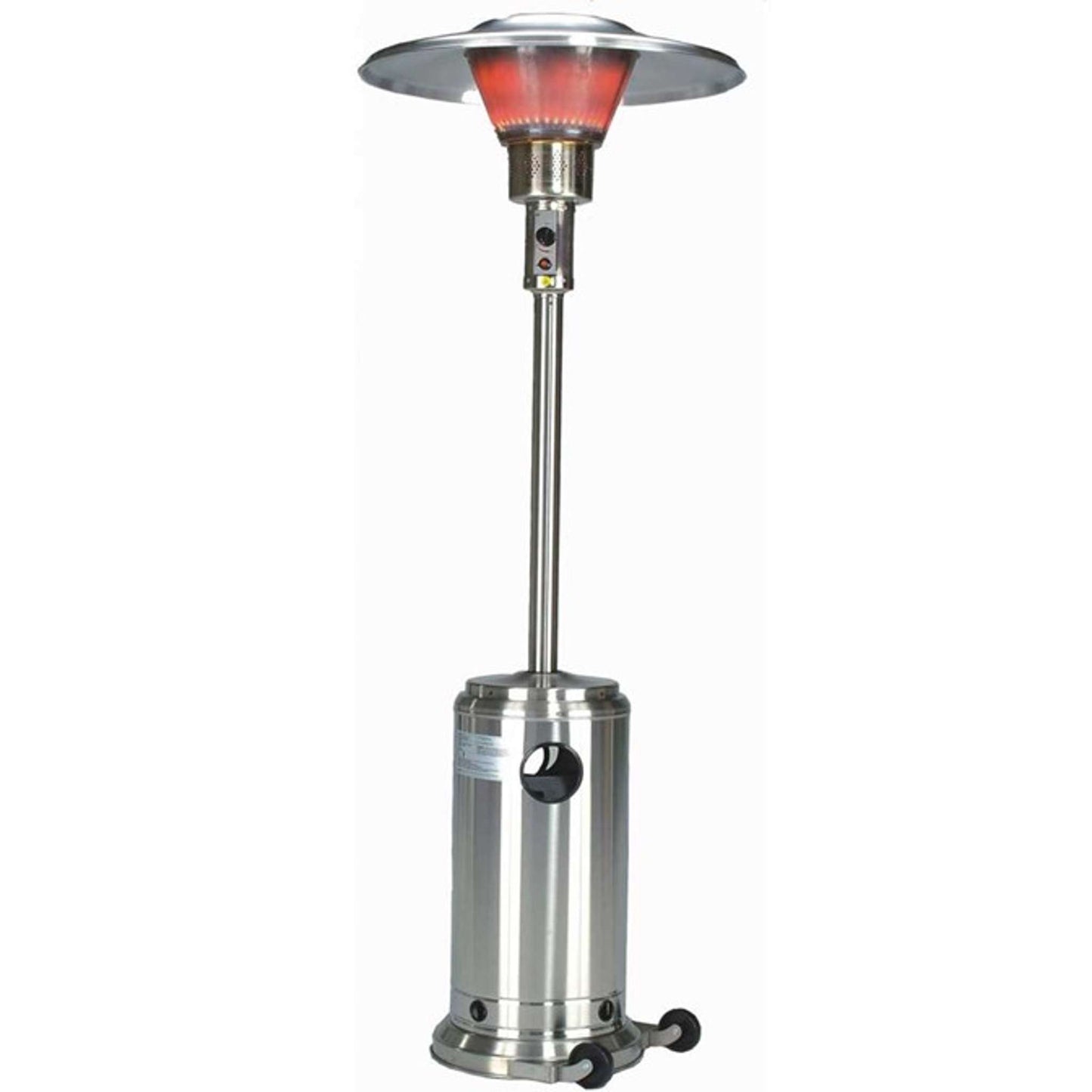 90 Inch Tall Commercial Patio Heater with 40000 BTU's, 37" Reflector Shield